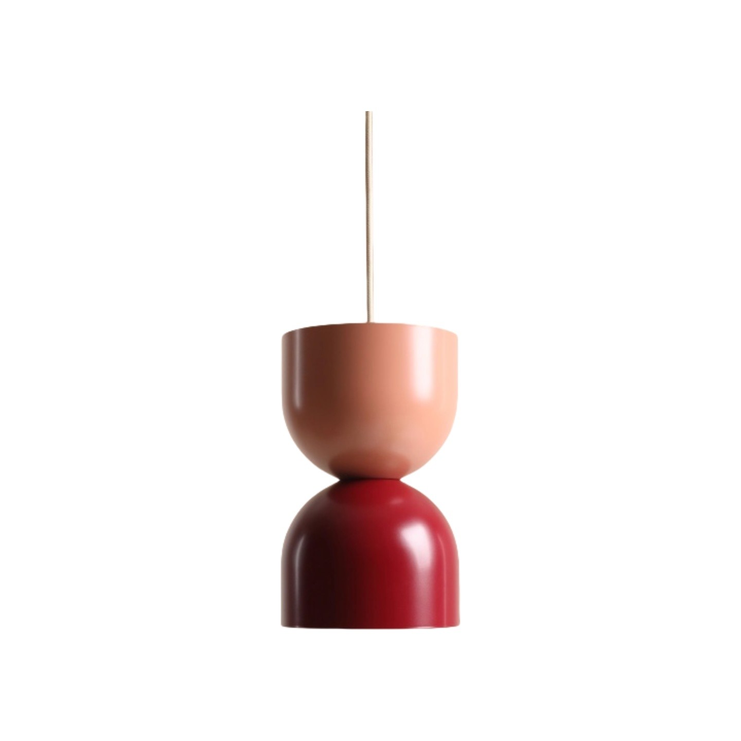 Pastel Dual‑Tone Pendant Light With Layered Metal Shade S228
