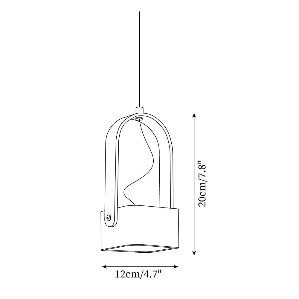 Geometric Yellow Travertine Pendant Lamp M267