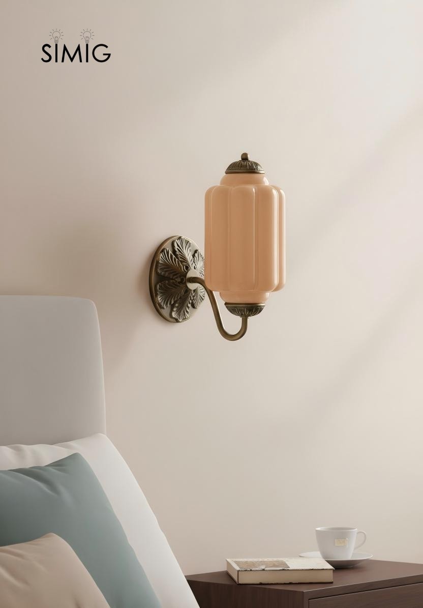 Eloise Vintage Glass Sconce - Elegant Art Deco Wall Lamp M486
