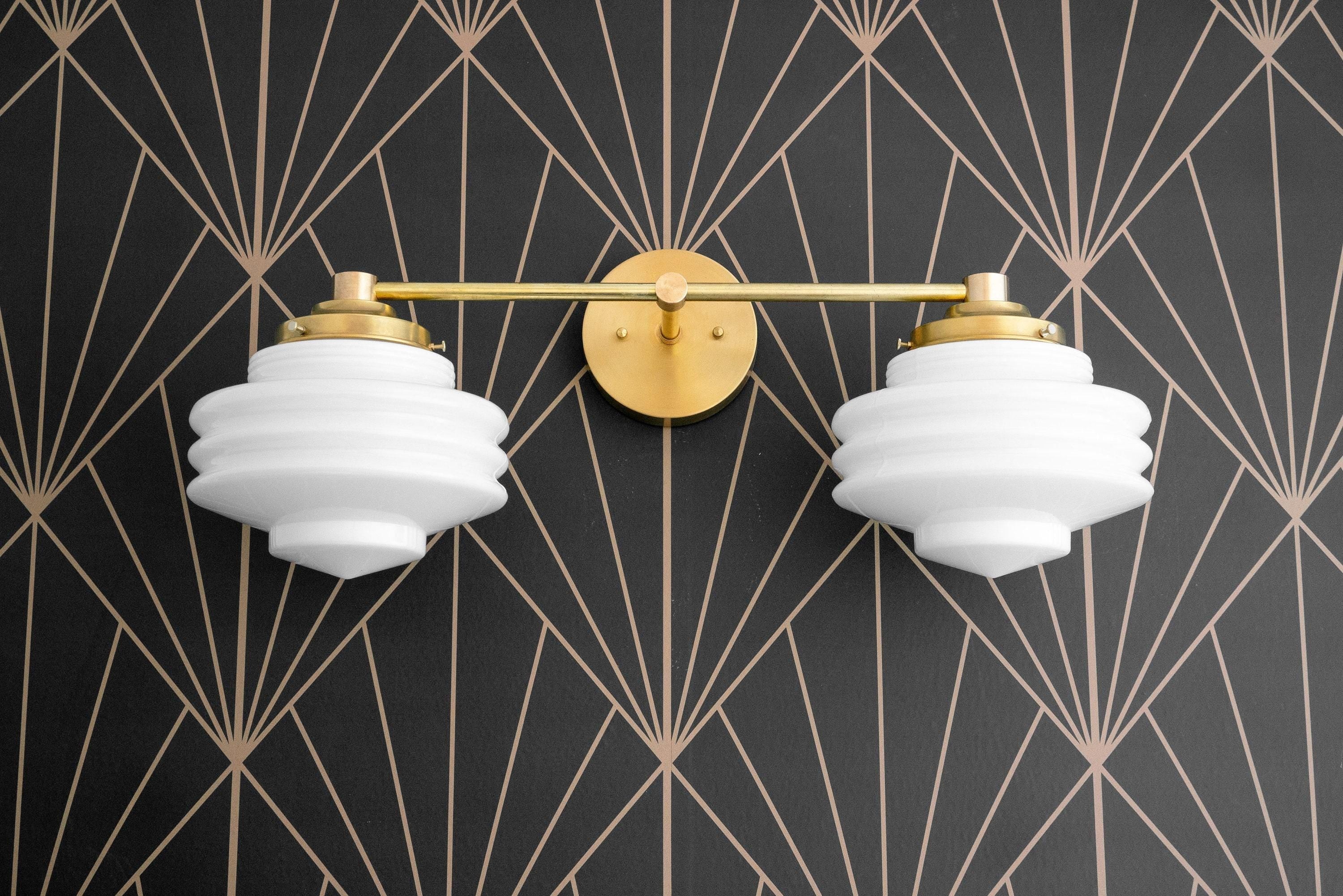 Geotower Glass Modern Wall Sconce - Glass Globe Light - Elegant Home Fixture T339