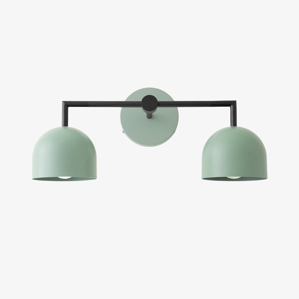 Metio Dome Farmhouse Wall Lamp - Metal Bathroom Mirror Sconce Light T450