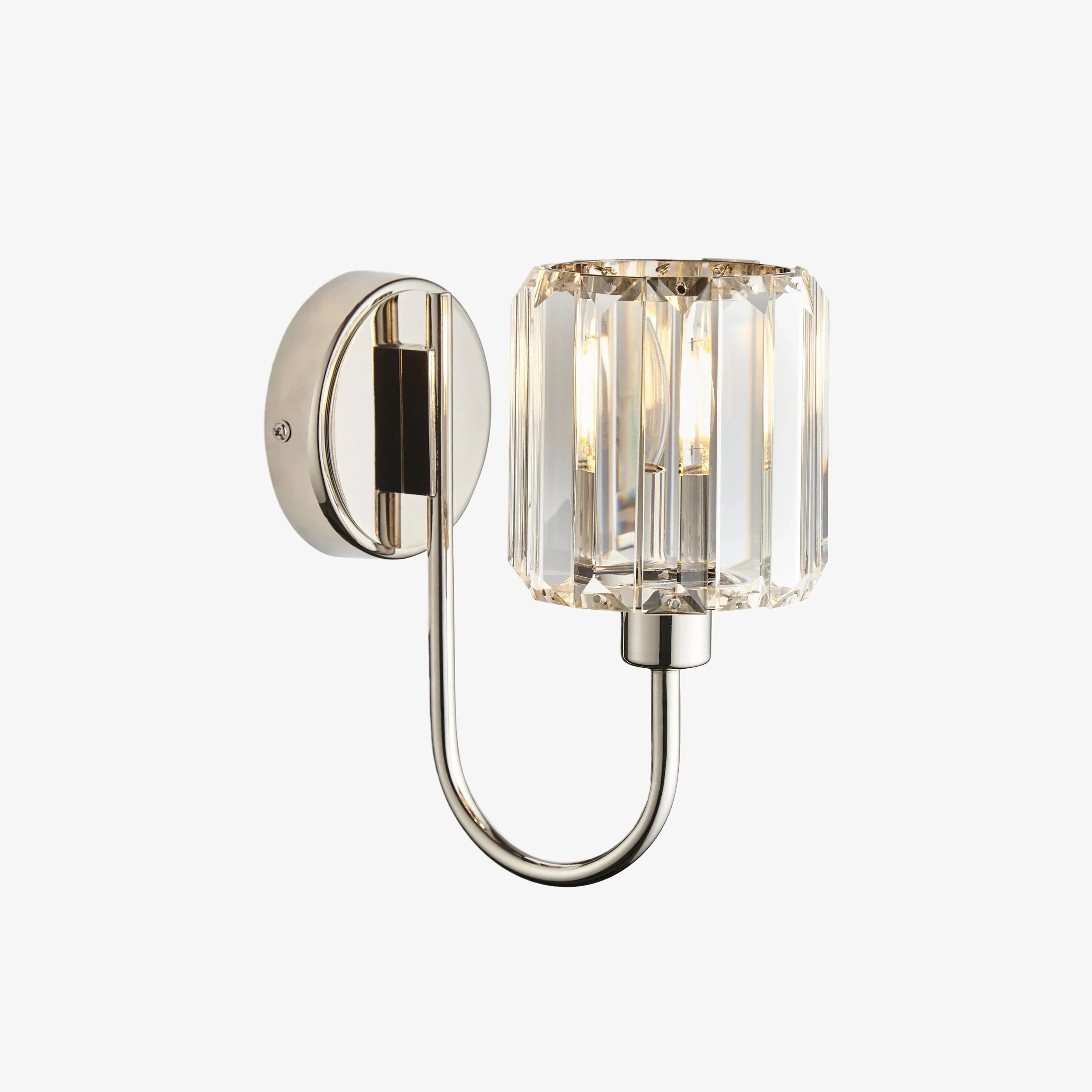Tracian Wall Mount Sconce with Cut-Glass Shade - Timeless Lighting for Entryways and Living Areas T843