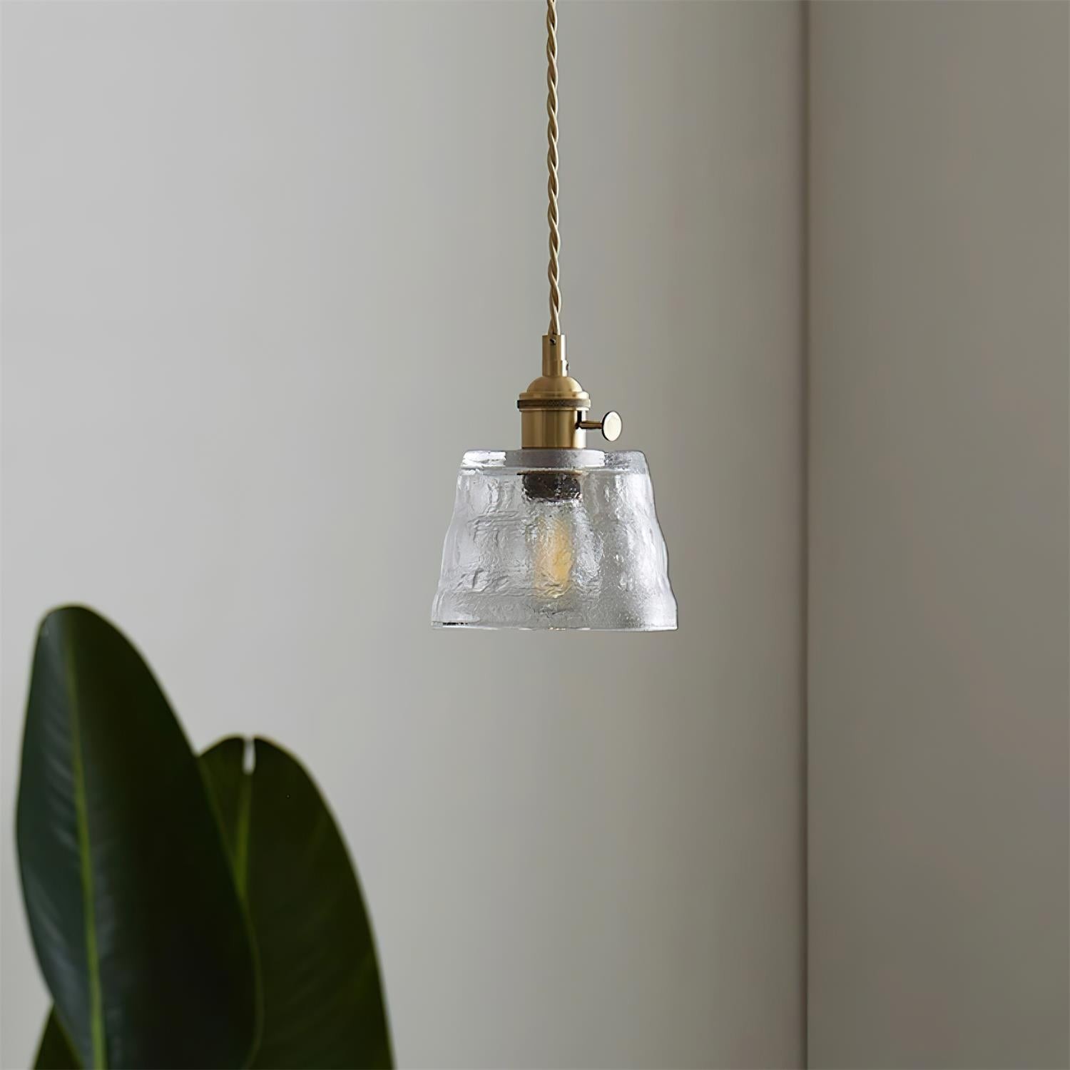 Retro Small Cup Glass Pendant Lamp M174