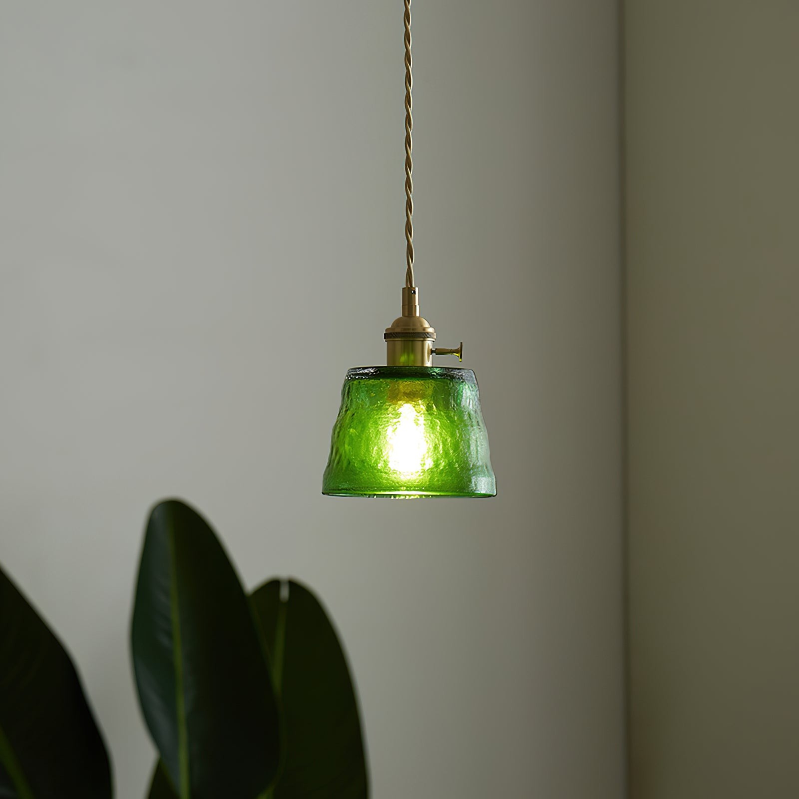 Retro Small Cup Glass Pendant Lamp M174