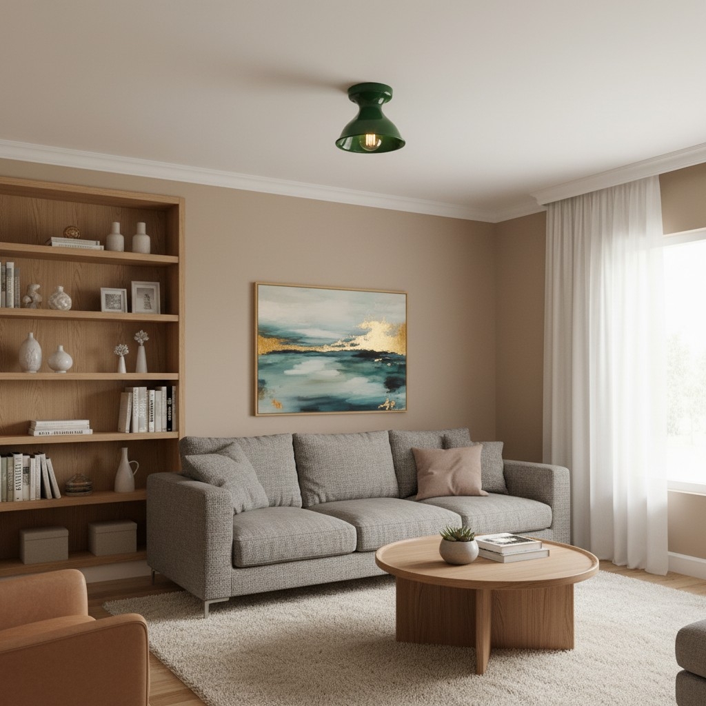 Dravin Colorful Ceramic Ceiling Light - Modern Flush Mount for Living Room T1194