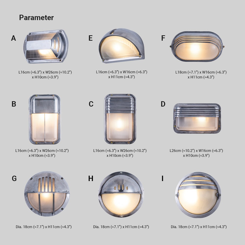 Vintage Industrial Style Waterproof Wall Sconce G48