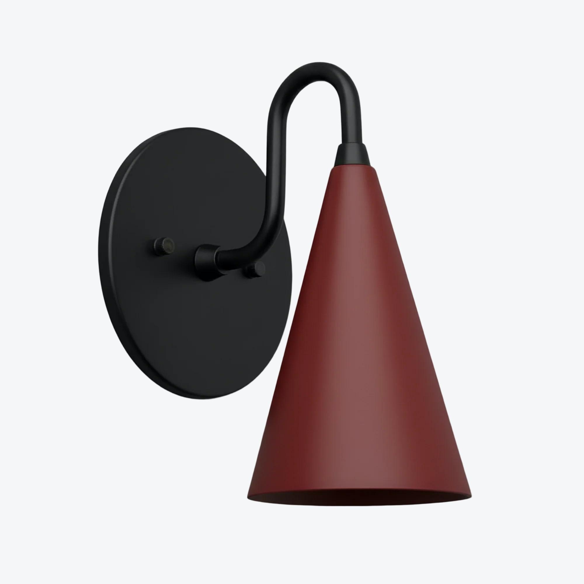 Curva Elegant Taper Shade Wall Sconce - Contemporary Accent for Living Room T780