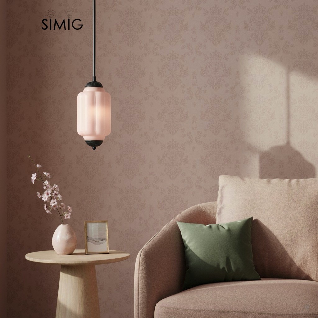 Eloise Vintage Glass Pendant Light - Elegant Pendant Lamp for Living Room G23