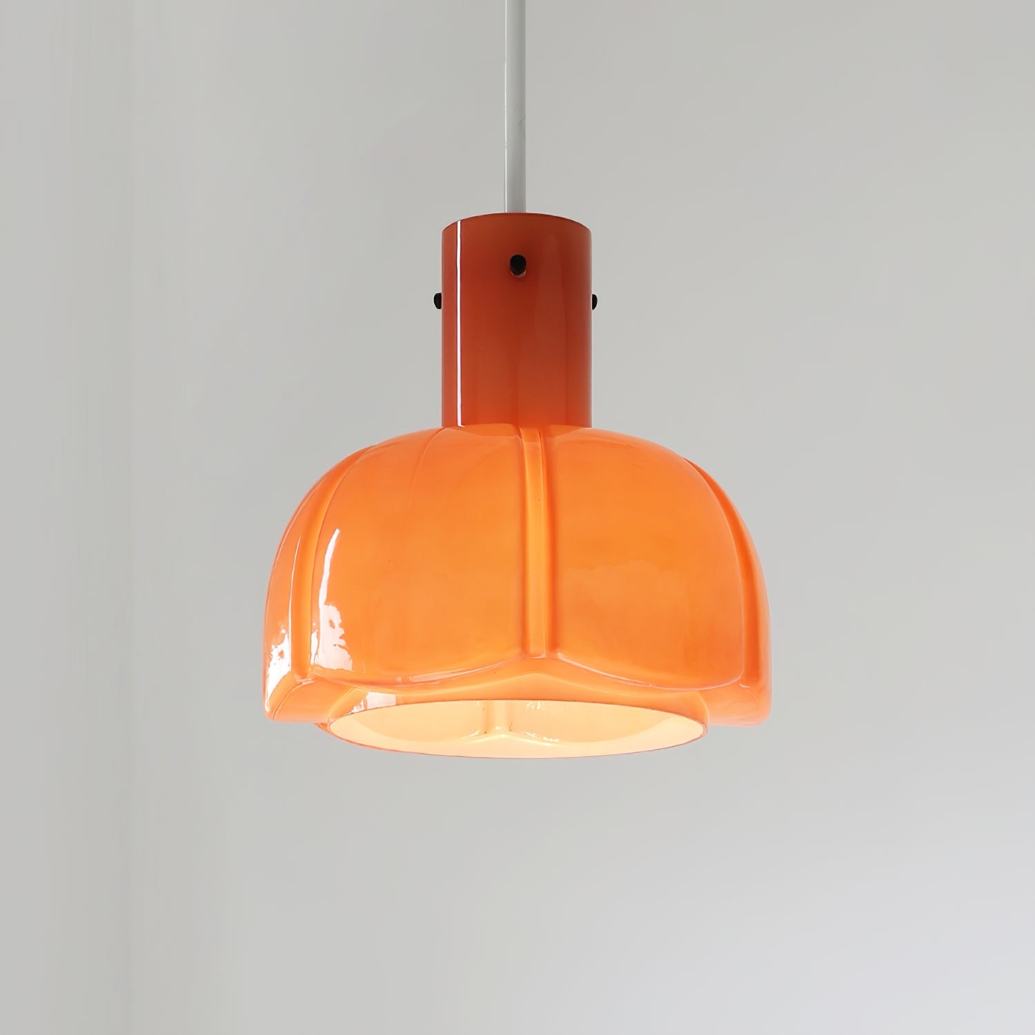 French Pastoral Style Petal Glass Pendant Light M23