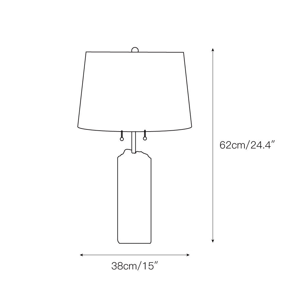 Raw Alabaster Table Lamp T1726