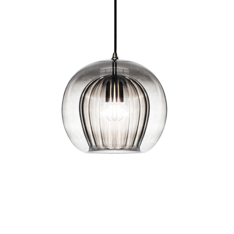 Modern Pleated Glass Pendant Light G49