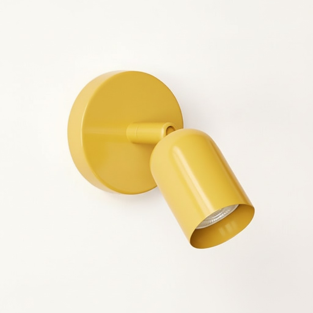Solid Color Wall Sconce - Modern Bauhaus LED Bedside Lighting Interior S169