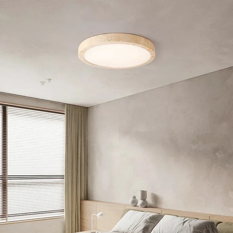 Round Ceiling Light - Nordic Travertine for Living Room S298