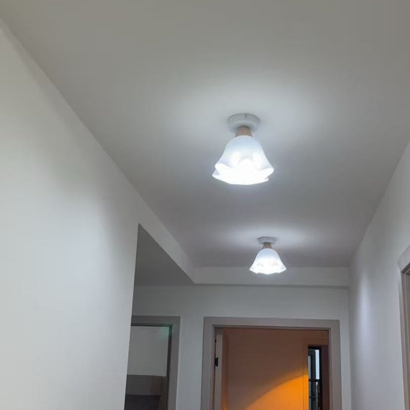 Blossom Glow Mid-Century Ceramic Ceiling Light T2176