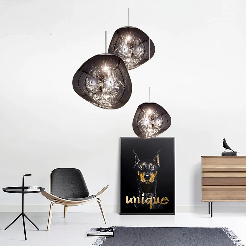 Dynamic Surface Pendant Light For Living Room S208