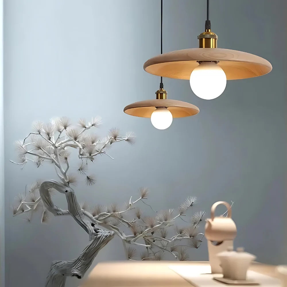 Olivia Japandi Charming Wooden Ceiling Light T2065