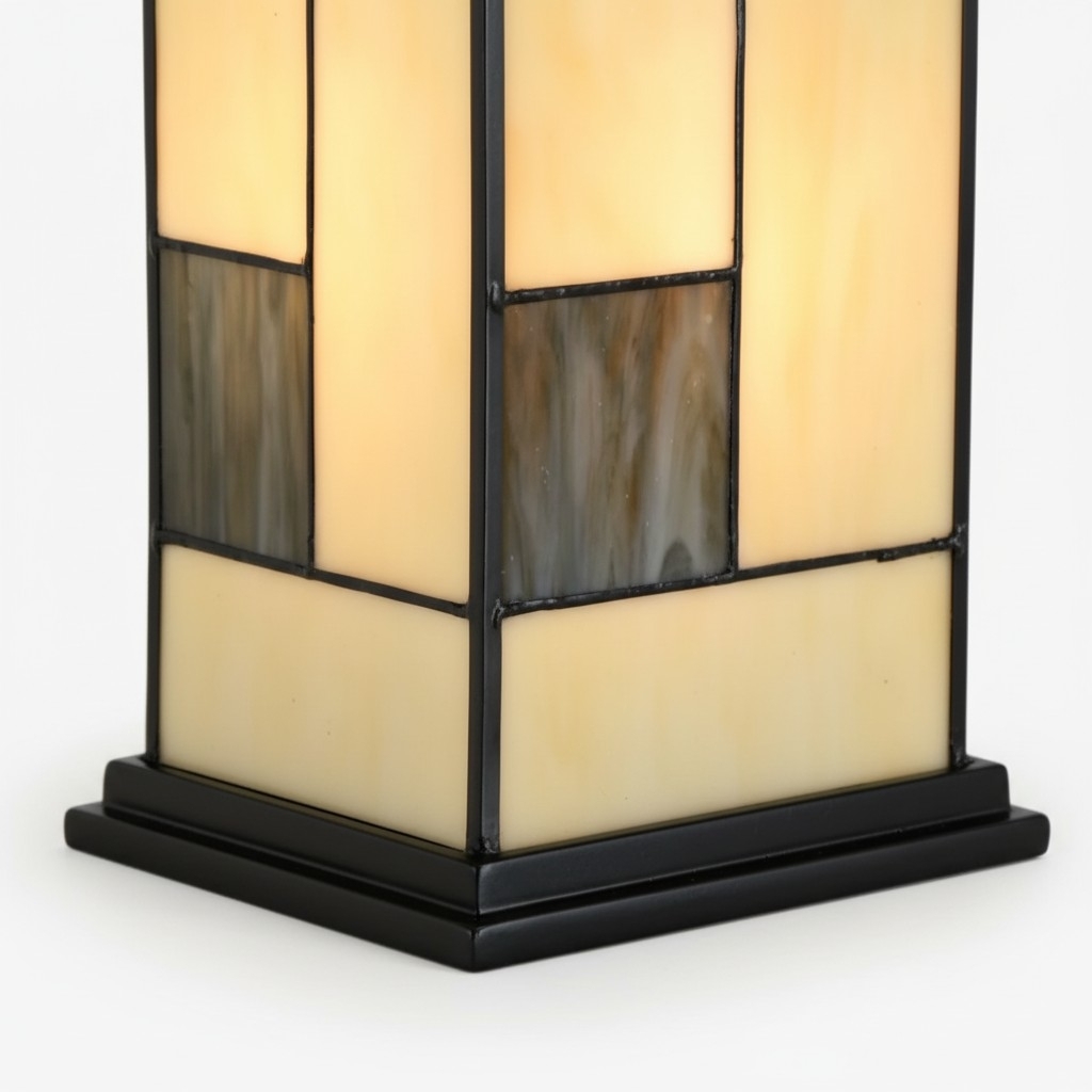 TF Manchester Square Table Lamp - Classic Glass for Living Room and Bedroom T1019