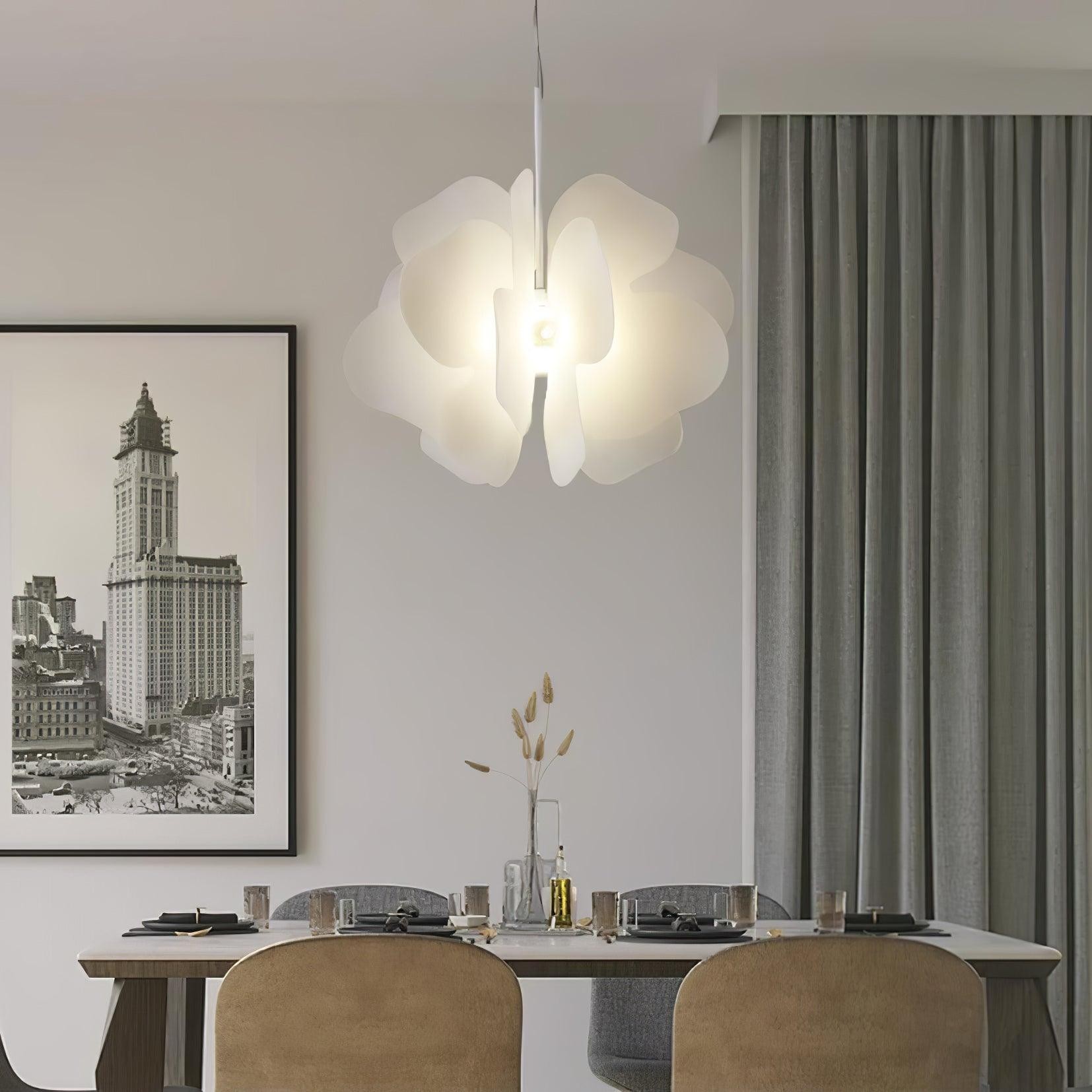 Modern Plastic Flower Design Pendant Lamp M527