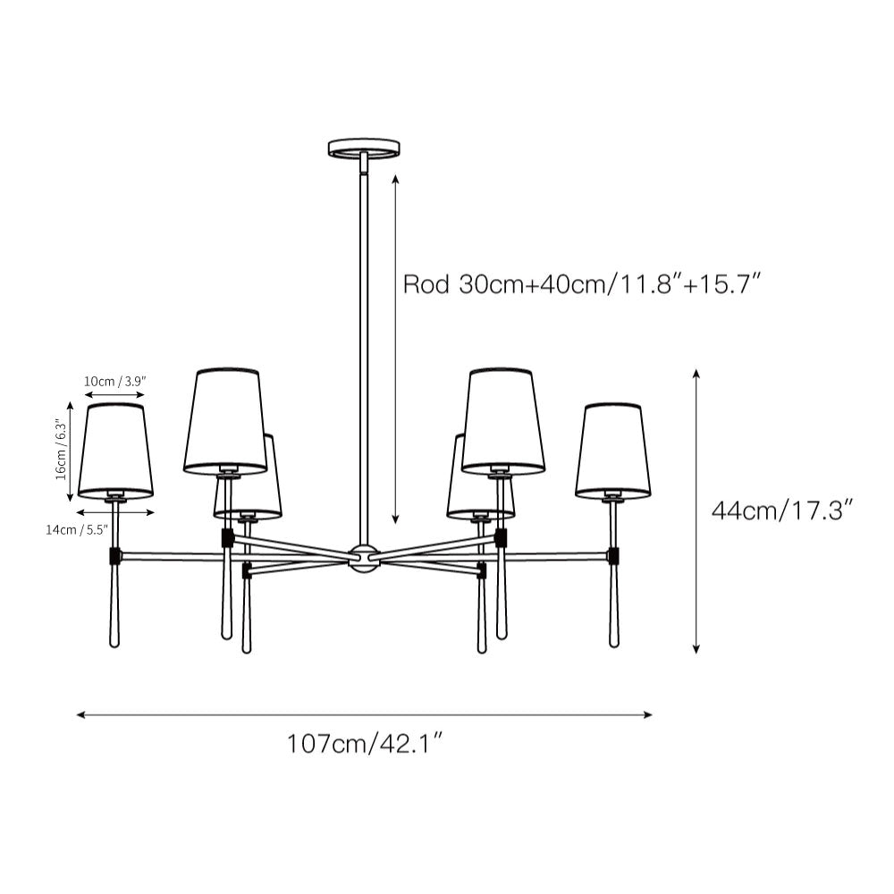 Rhodes Round Chandelier T1831