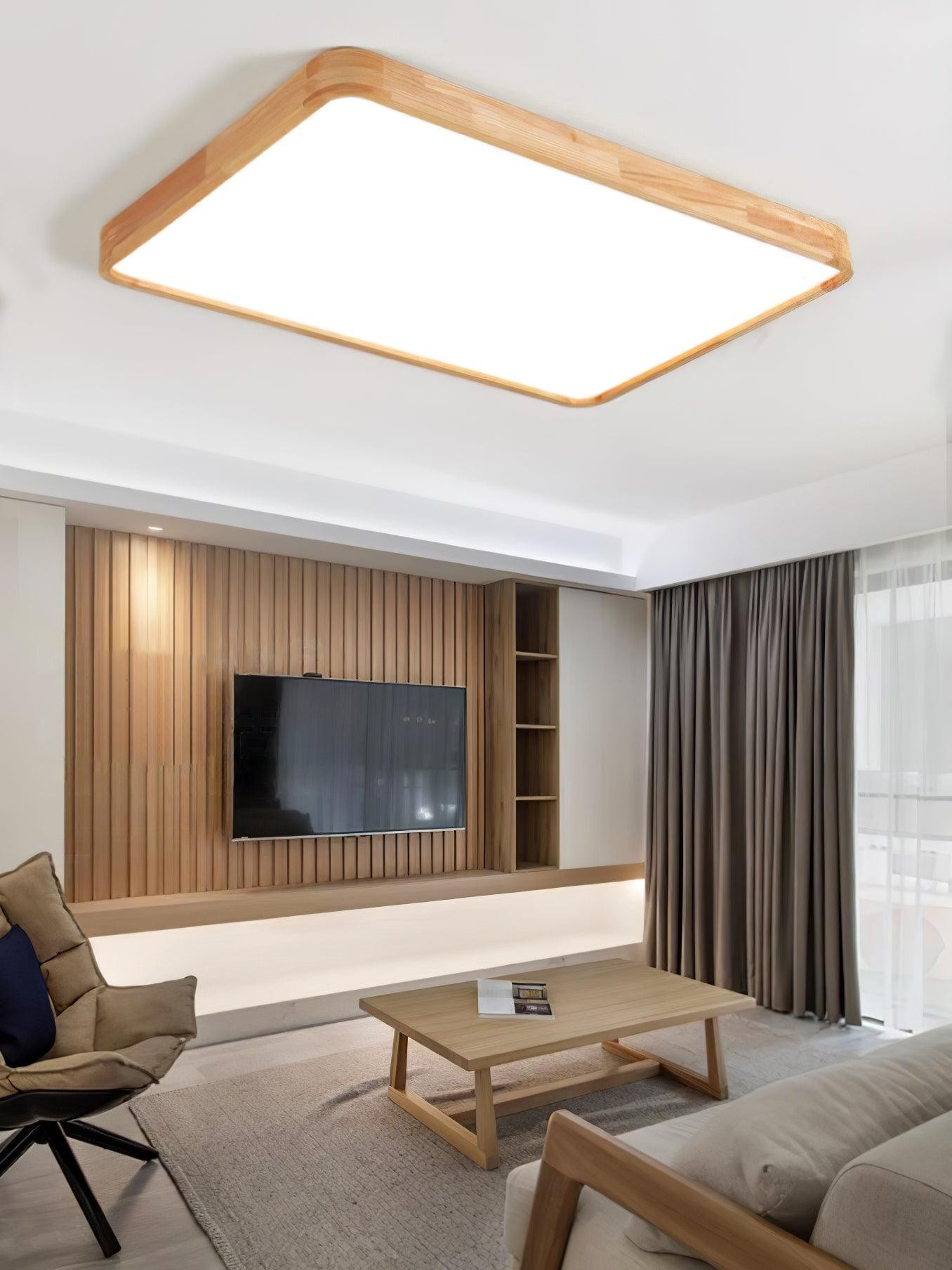 Wooden Geometric Ceiling Light M194