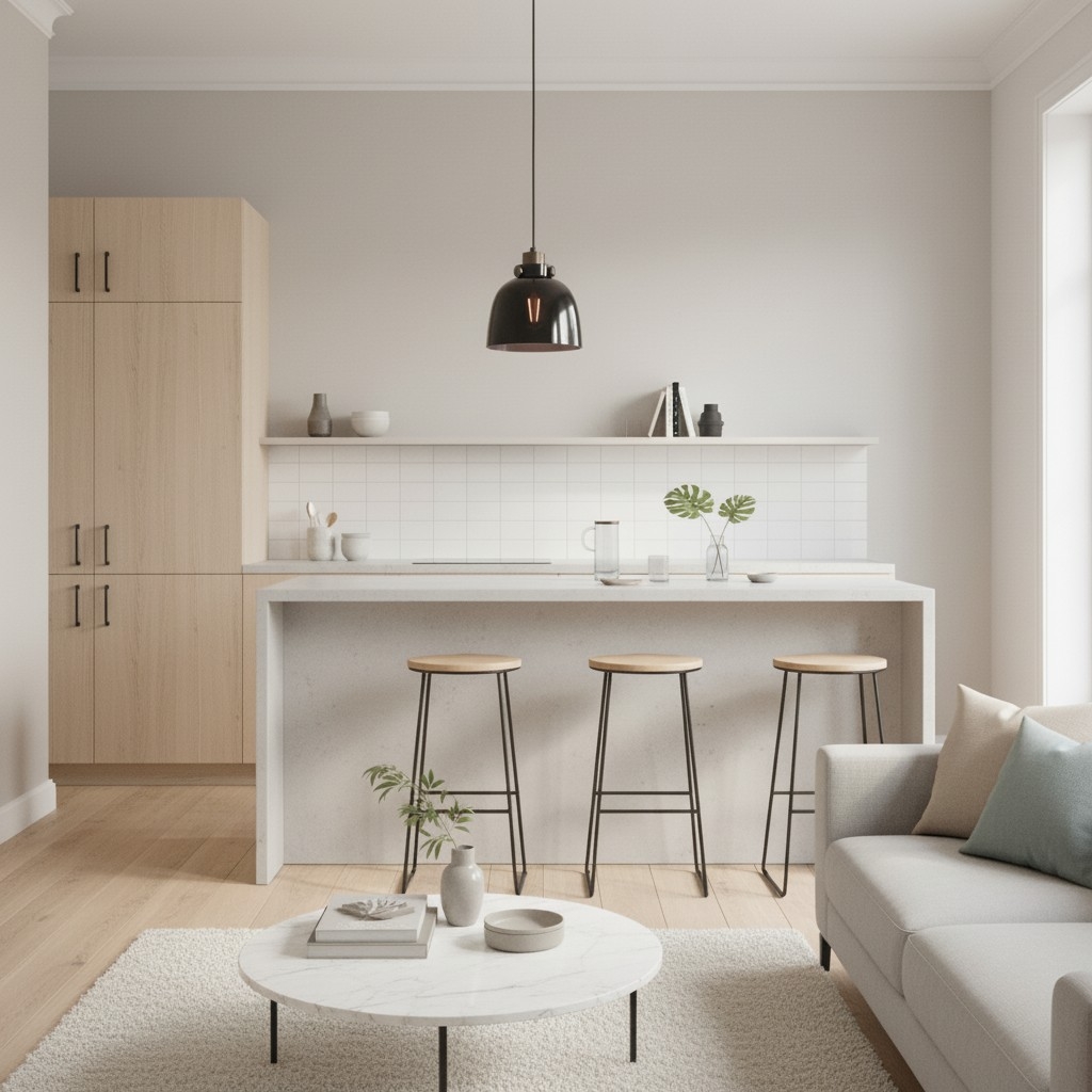 Readium Tinted Glass Pendant Light - Minimalist Dome Shade Adjustable for Kitchen Island and Dining Room T879