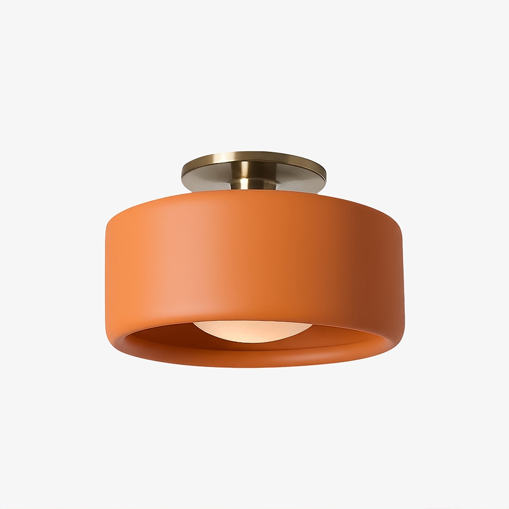 Cerova Elegant Round Porcelain Flush Mount Ceiling Light G86