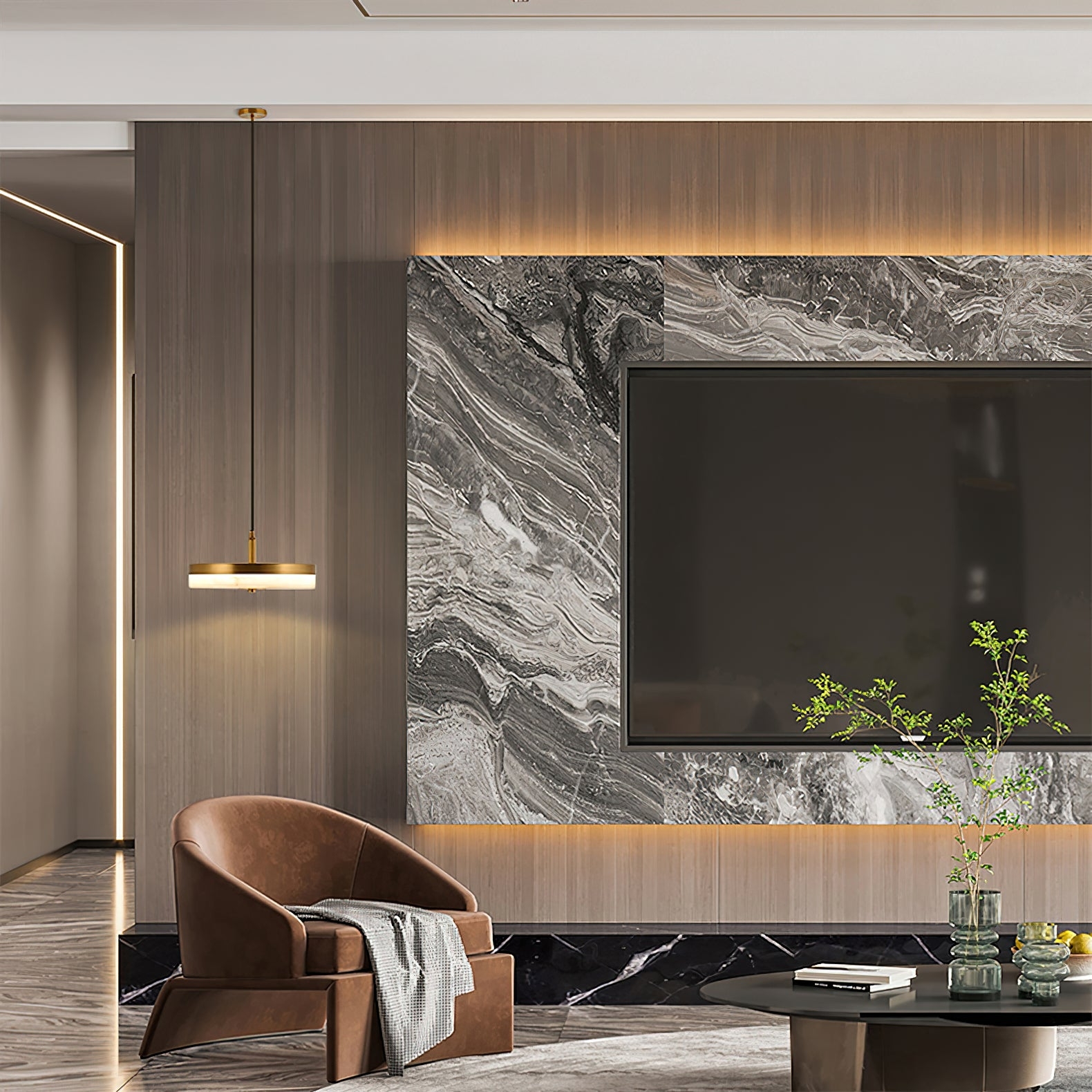 Wyatt Alabaster Pendant Light T1651