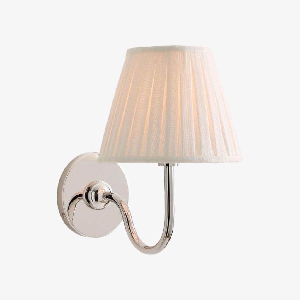 Luvora Modern Pleated Shade Wall Lamp for Bedroom & Living Room T036