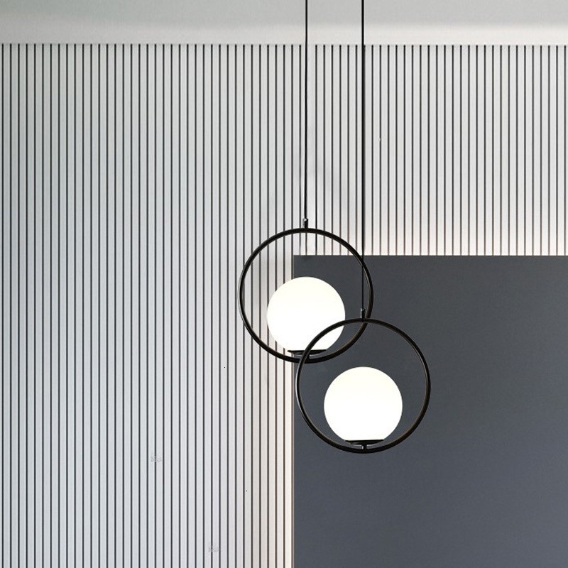 Halozen Pendant Lamp - Elegant Metal and Glass Pendant for Living Room