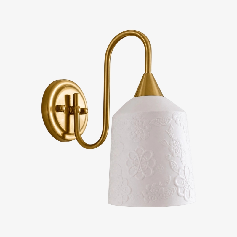 Celvane French Vintage Wall Lamp - Elegant Retro Design Bedside Light for Bedroom and Hallway T2274