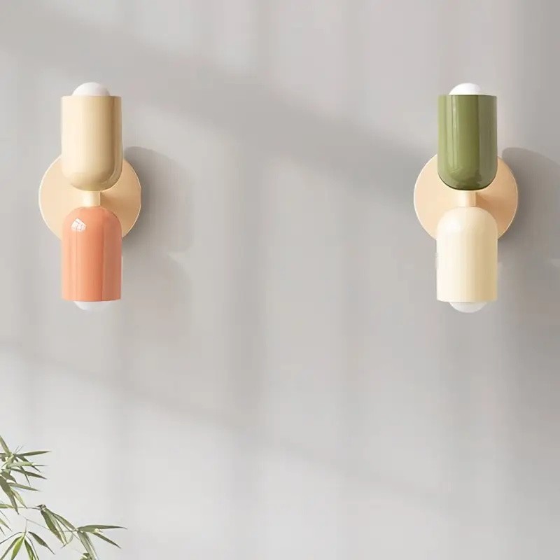 Double Head Up Down Wall Sconce - Modern Metal Ambient Light S94