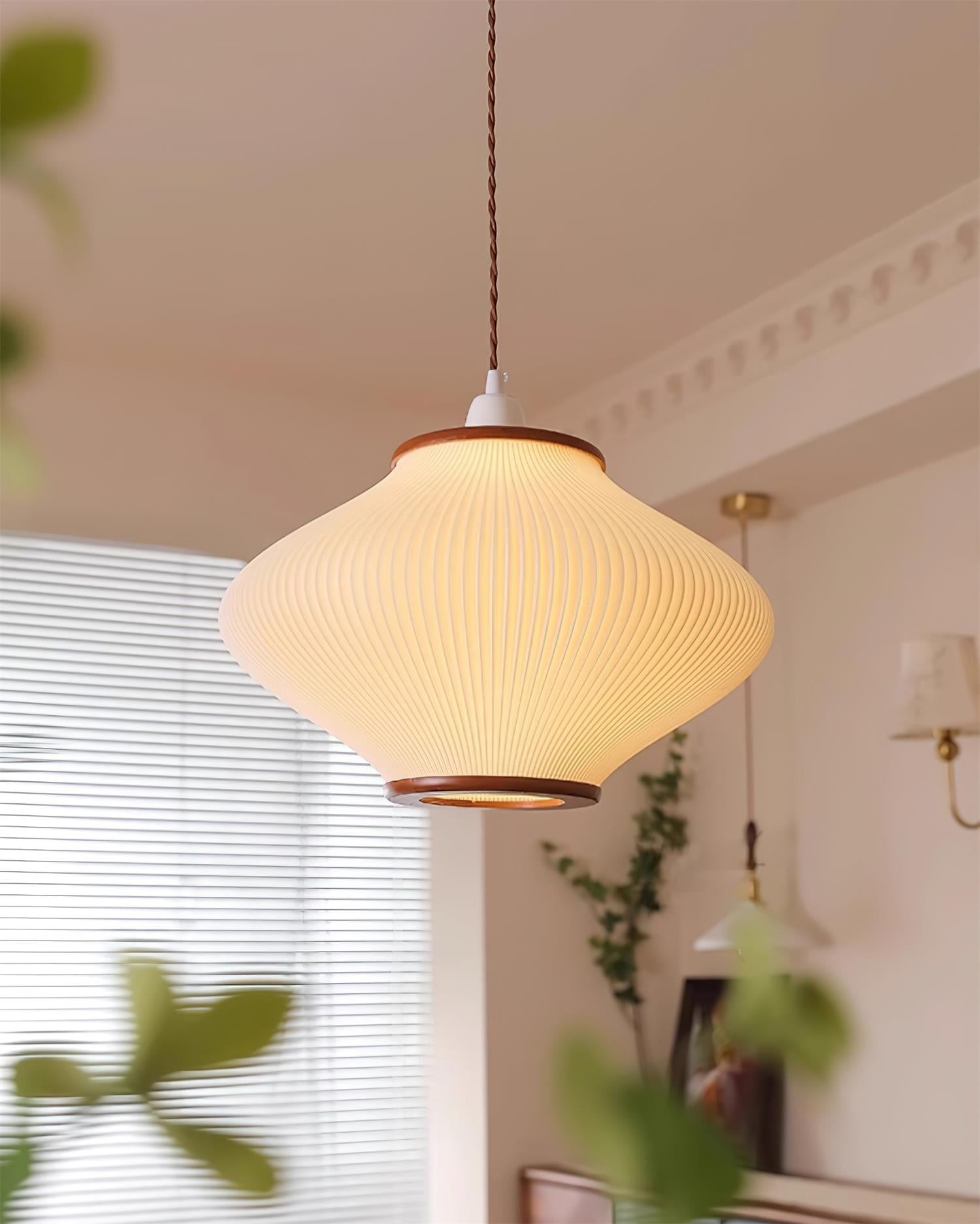 French Style Pine Bell Pendant Lamp M259