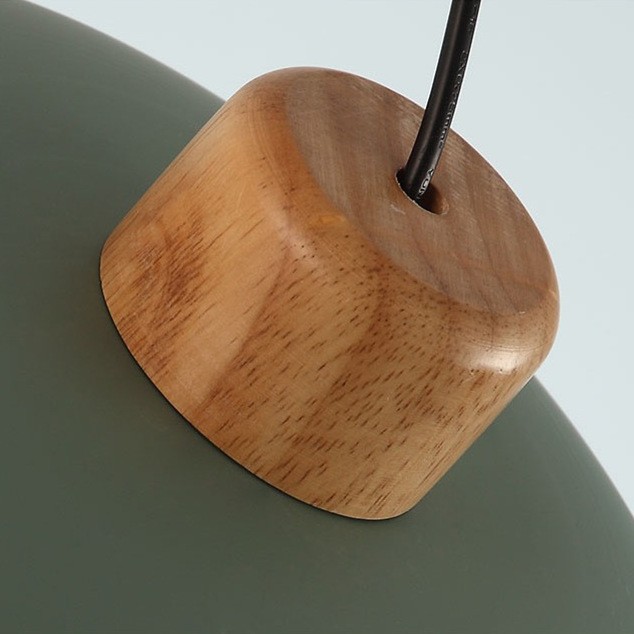 Scandinavian Metal Pendant Light with Macaroon Bowl Shape S33
