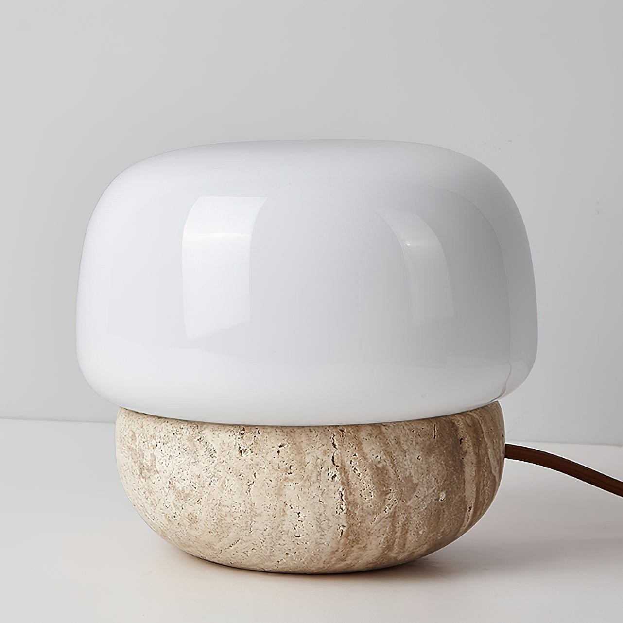 Nordic Style Round Travertine Table Lamp M558