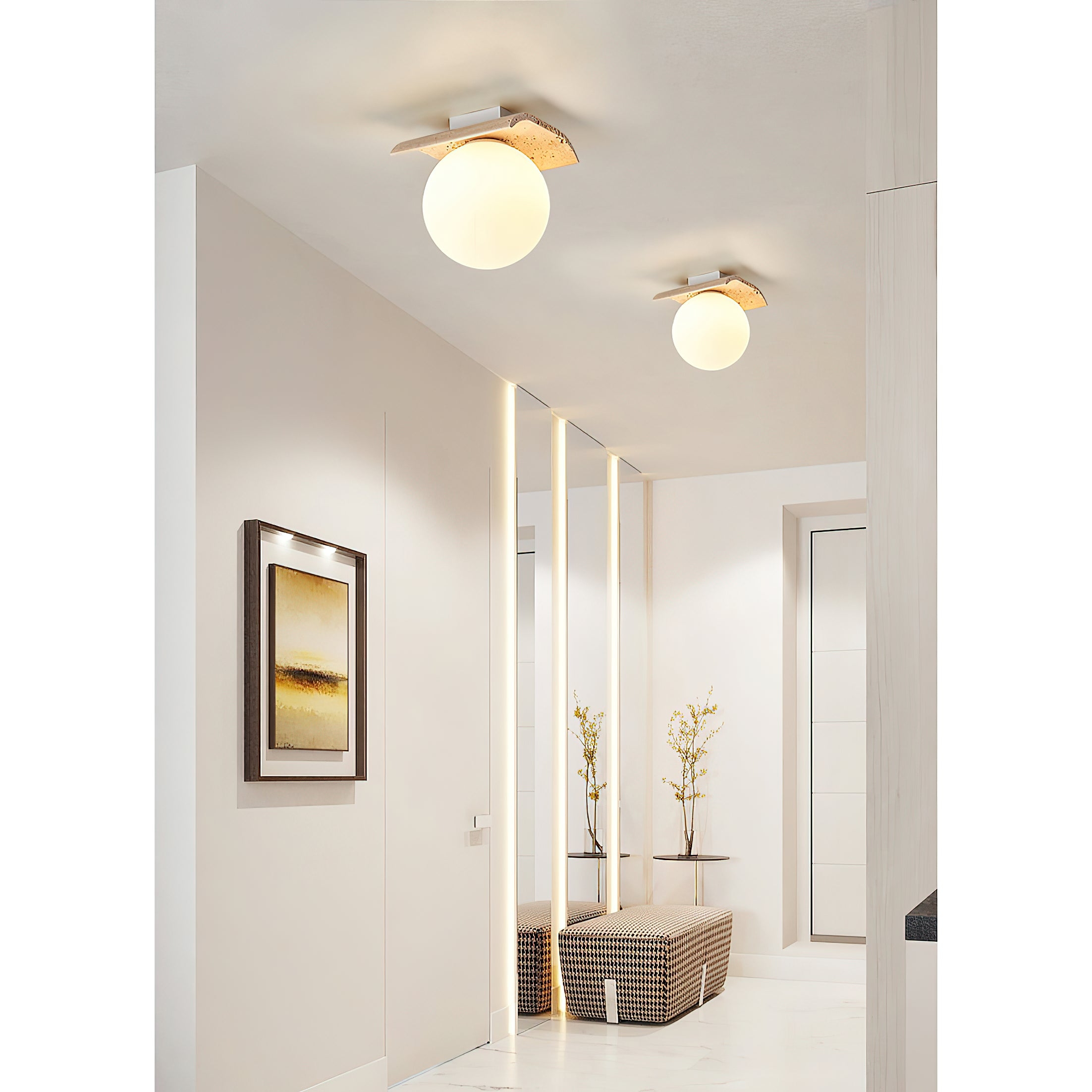 Bianca Globe Ceiling Lamp T1913