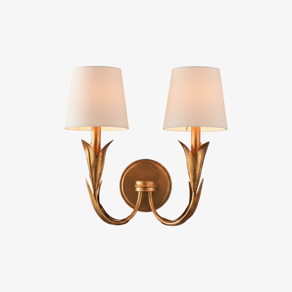 Duova Wall Lamp - Curved Reed-Like Metal Arms Design for Bedroom, Living Room or Bathroom T715