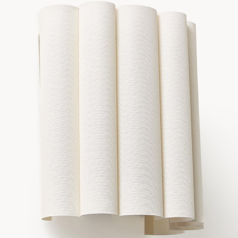 Velura Linen Fold Wall Sconce - Fabric Soft Pleated Design Ambient Lighting for Bedroom or Hallway T803
