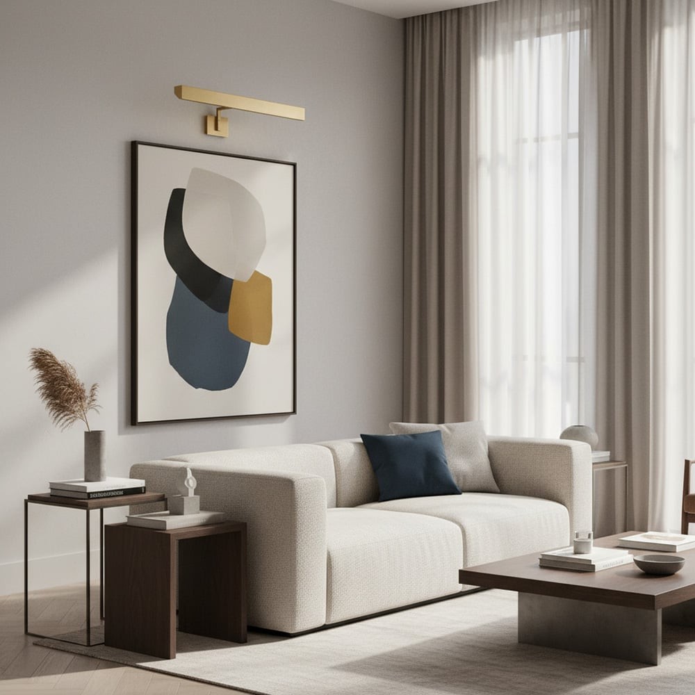 Minimalist Slim Picture Sconce - Metal Art Light T455