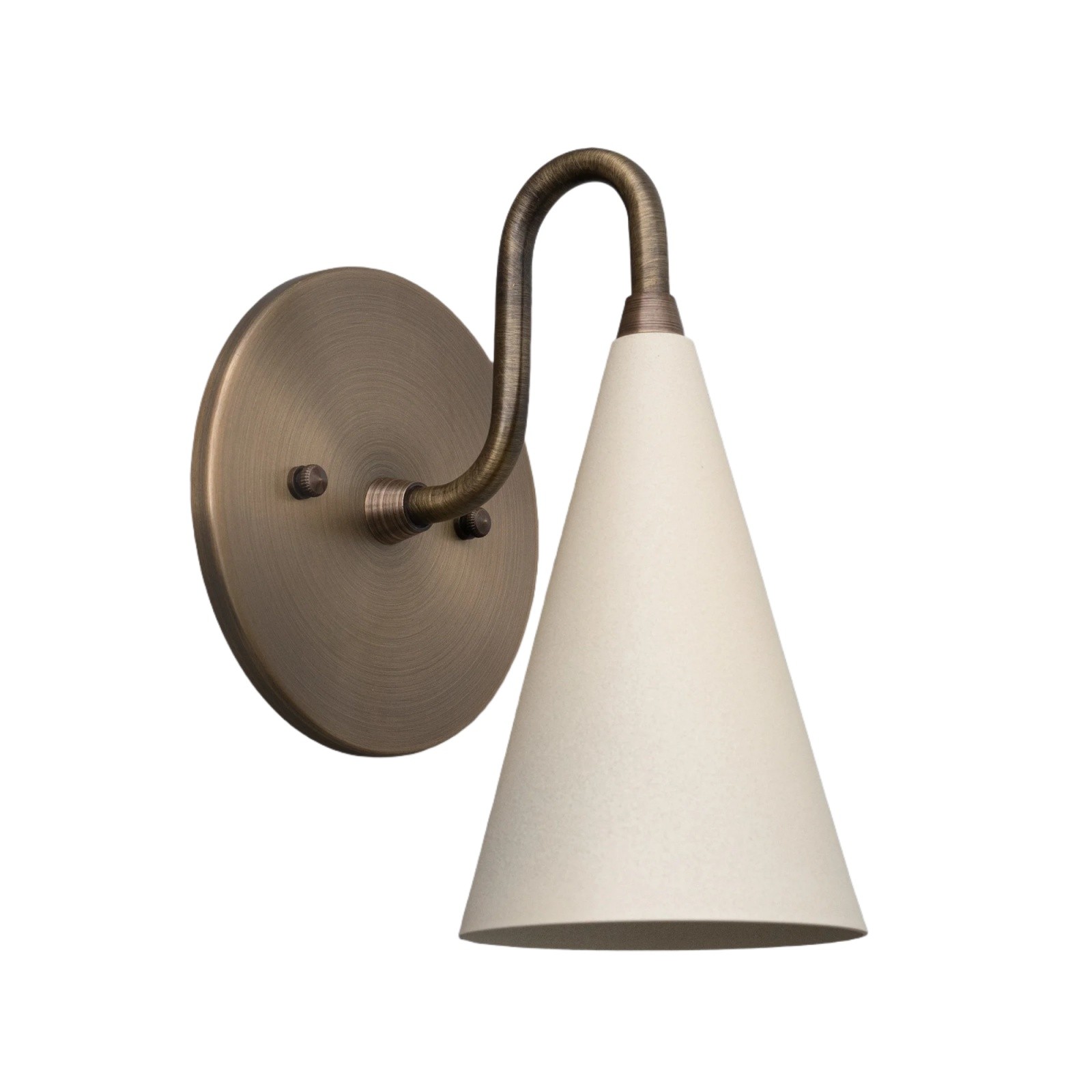 Minimalist Tall Brass Triangular Wall Lamp S307