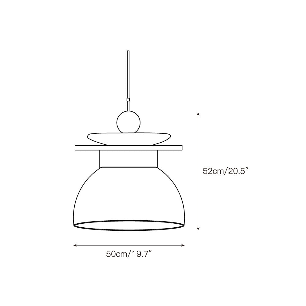 Eirene Glass Pendant Lamp T1926