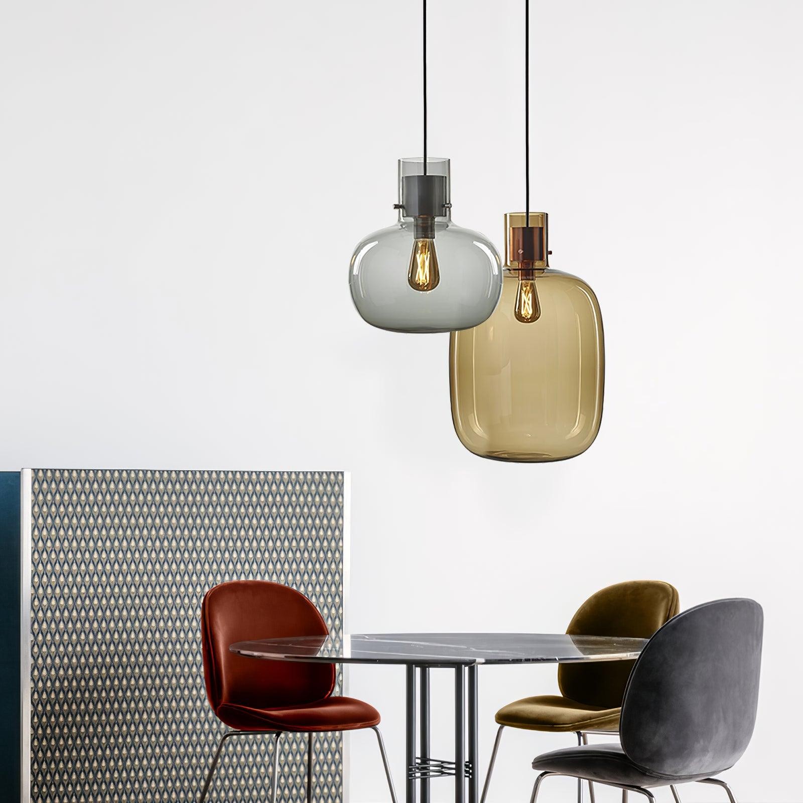 Nordic Minimalist Luxury Personality Glass Pendant Light M384