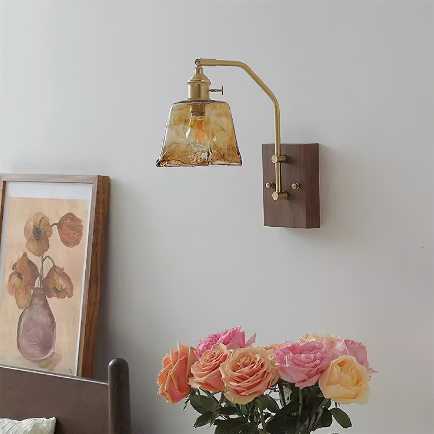 Vintage Morning Glory Shape Wall Lamp M83