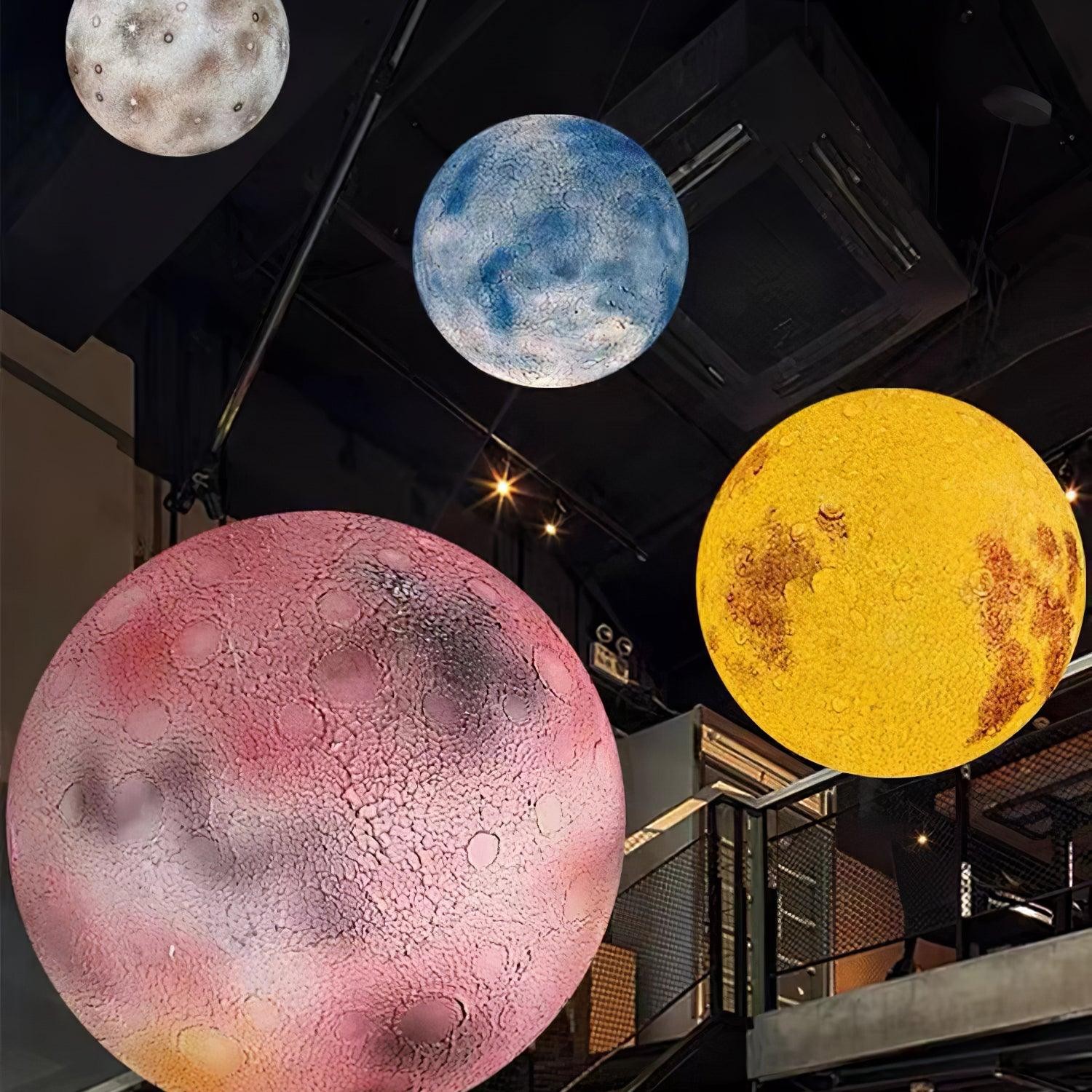 Planetary White Moon Chandelier Suitable For Living Room M584