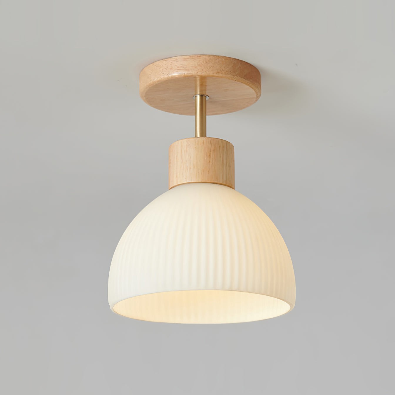Nordic Wood Style LED Ceiling Lamp M76