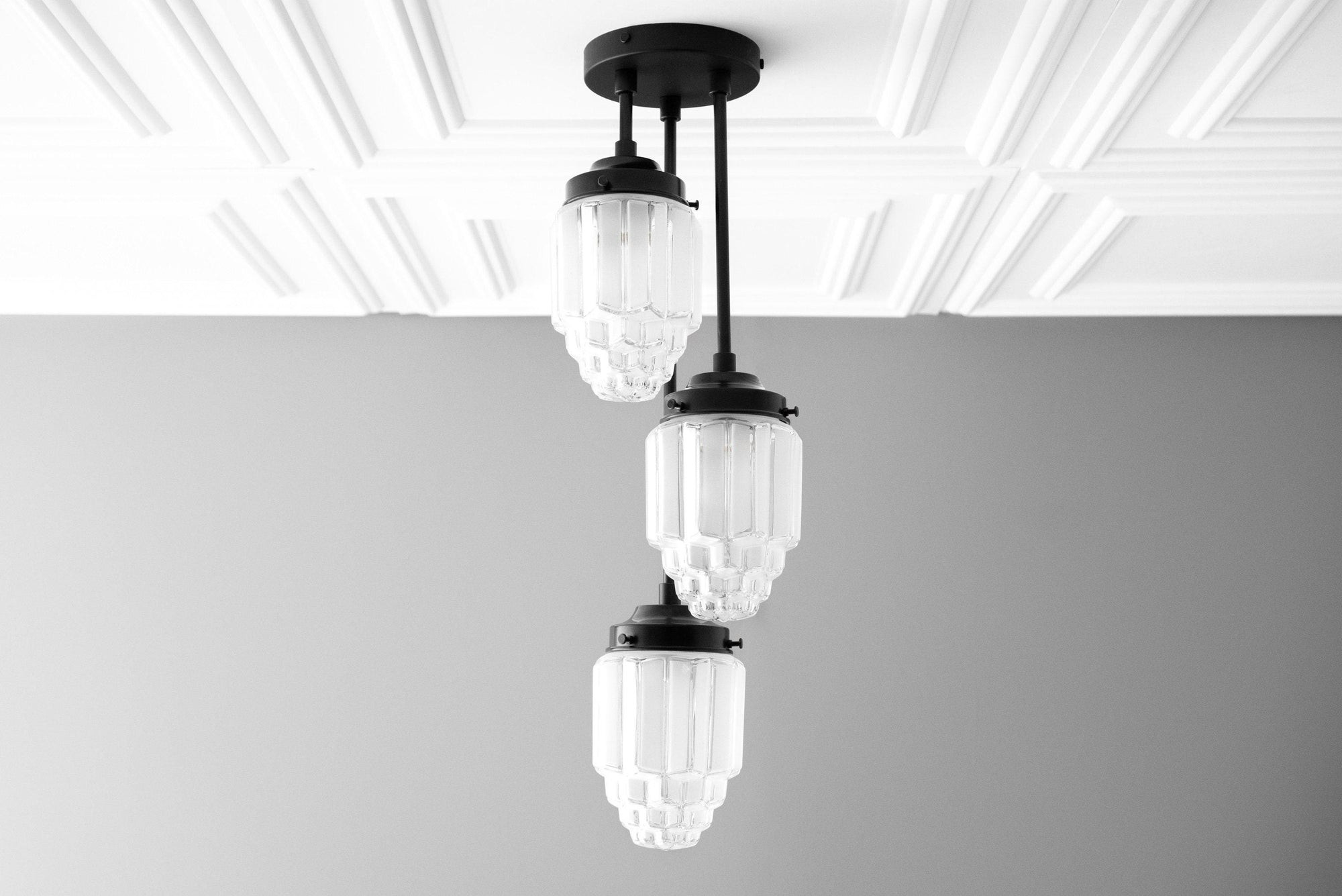 Tierlux Glass Pendant Light - Art Deco Globe Design T347
