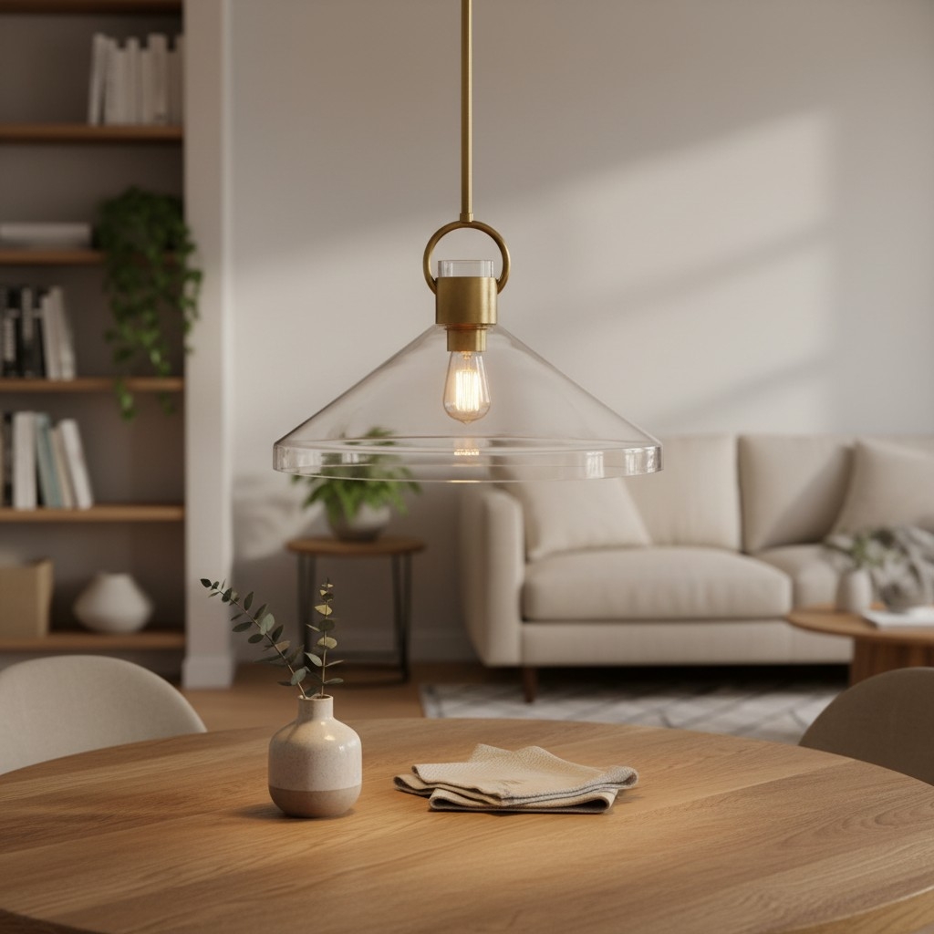 Orvessa Cone Shape Pendant Light – Contemporary Style Fixture for Kitchen or Lounge T1182