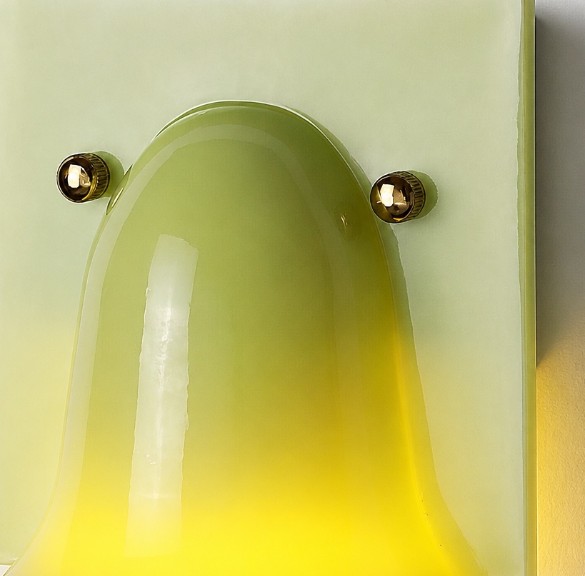 Colorful Sculptural Wall Lamp – Resin Design for Living Room