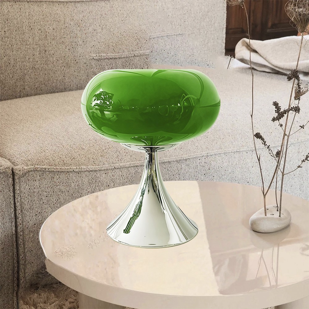 Lollora Bauhaus Apple Glass Table Lamp — Modern Desk & Bedside S171