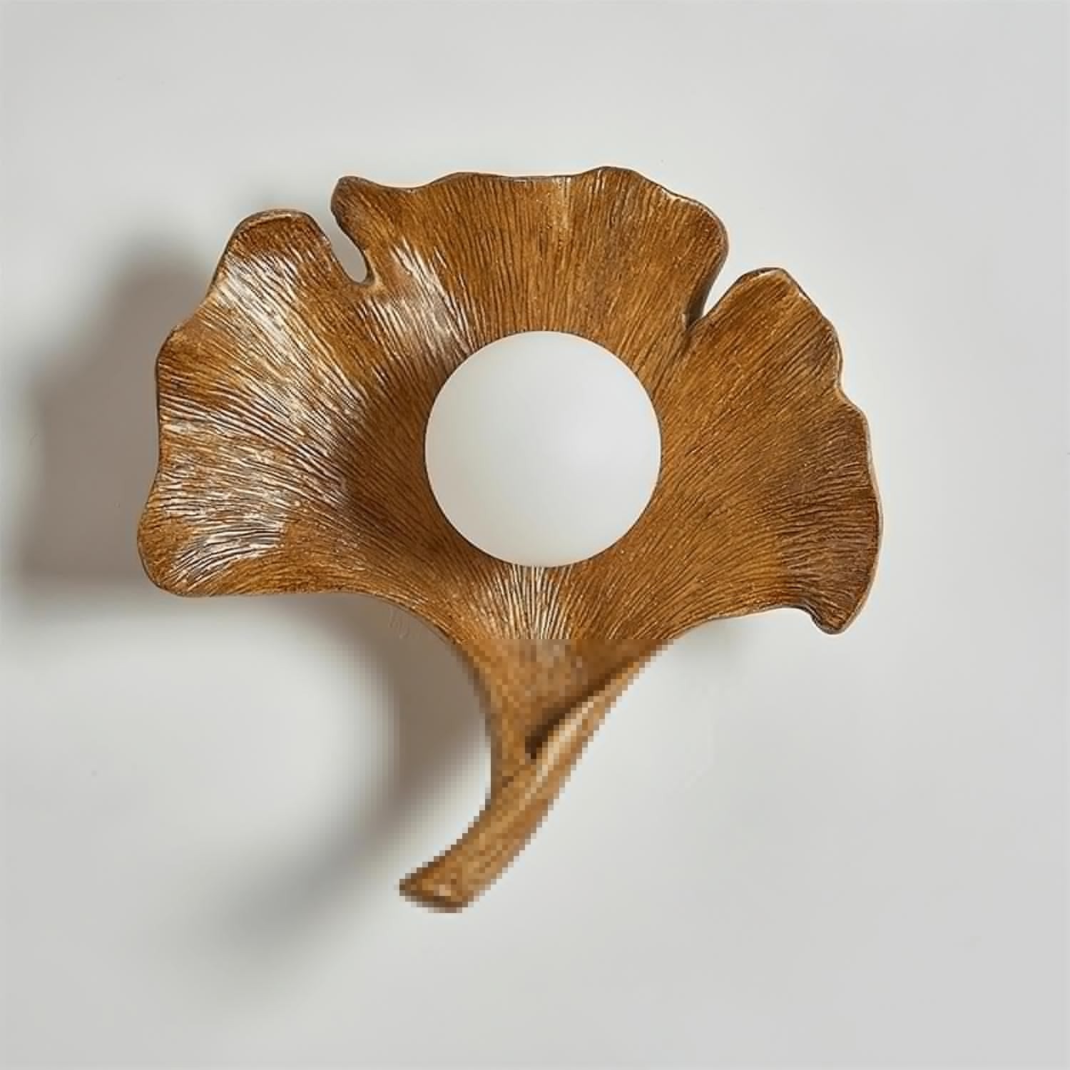 Vintage Ginkgo Leaf Resin Wall Lamp M157