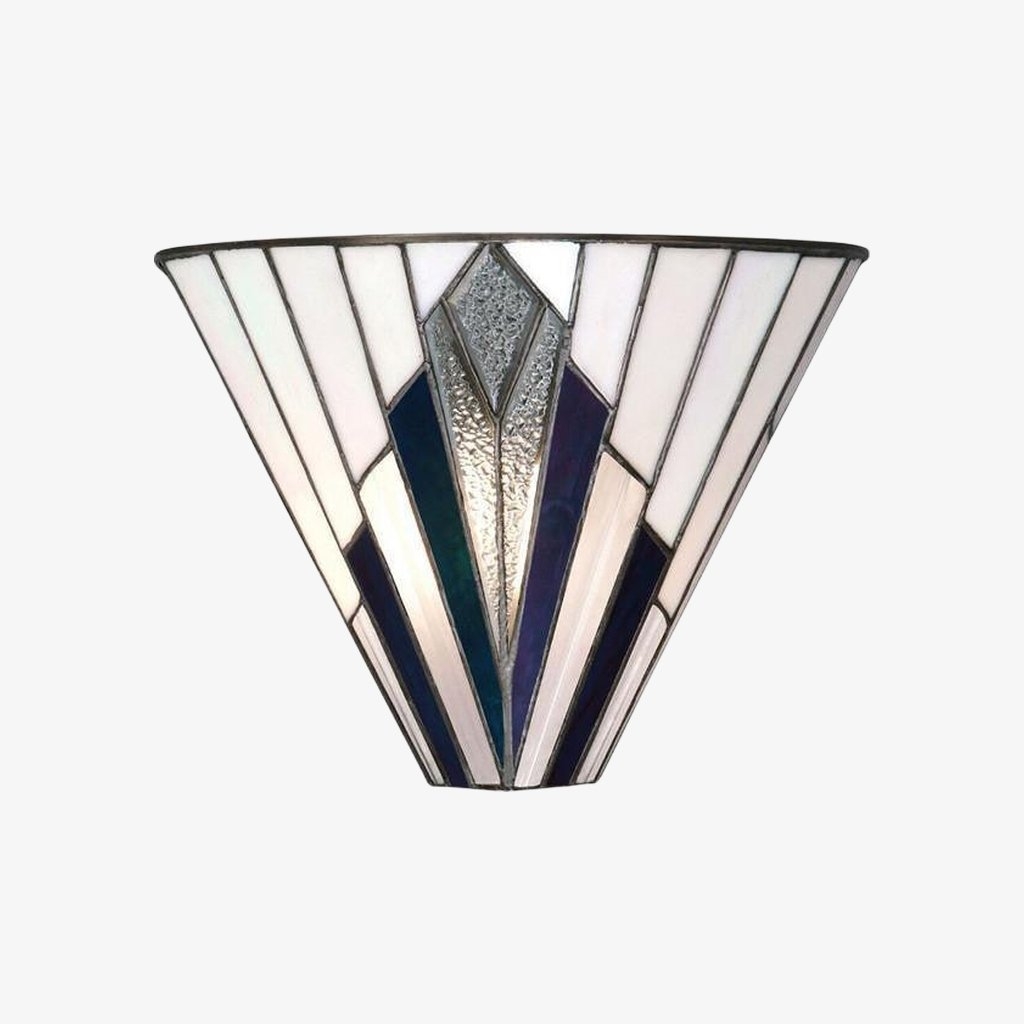 TiffStar Wall Lamp - Vintage Stained Glass for Hallways and Bedrooms T831